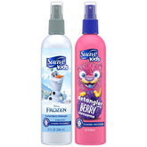 Suave Detangler Berry Awesome bottle smooths knots with fruity scent for kids