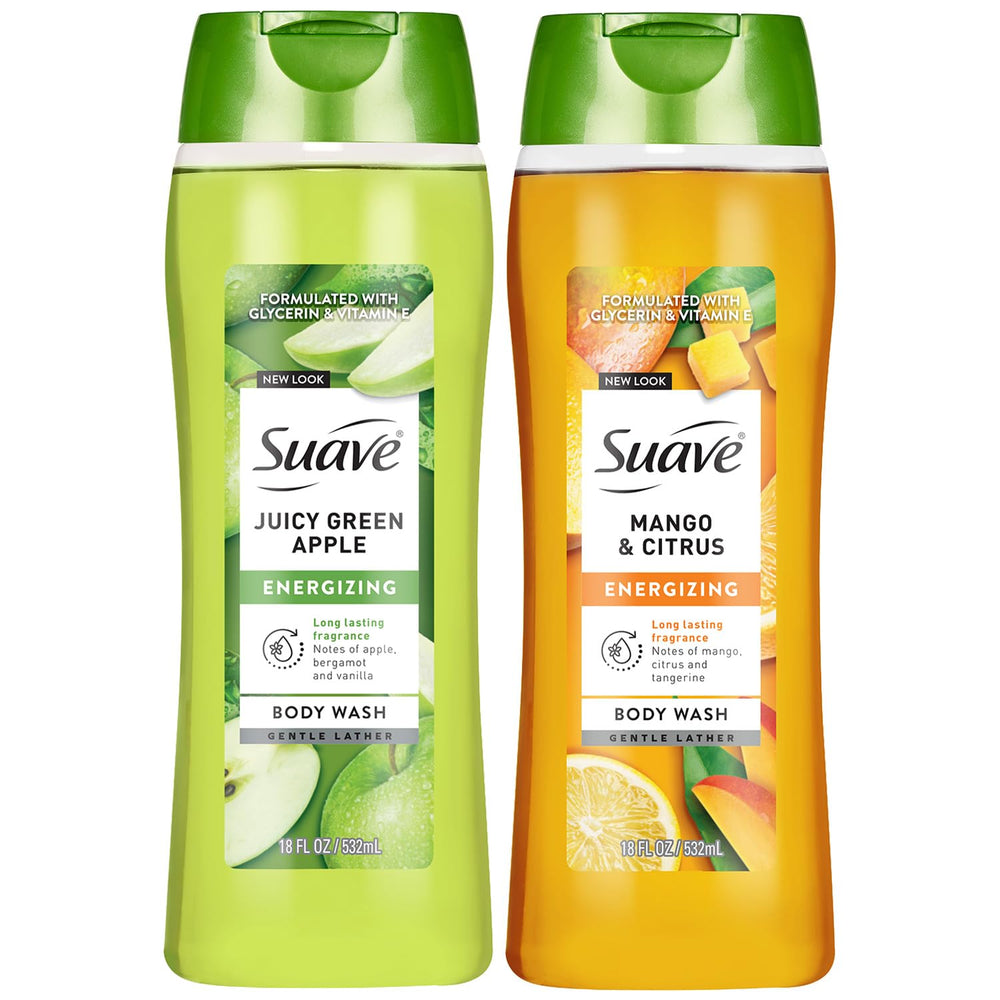 Suave front label 2-pack showing moisturizing benefit