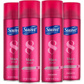 Suave Plus Hairspray Max Hold bundle front bottles for versatile styling options.