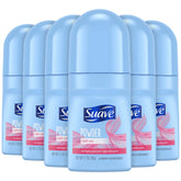 Suave roll-on deodorant women powder fresh 6-pack for daylong freshness.