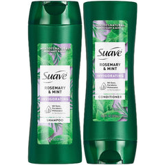 Suave Rosemary & Mint shampoo 12oz bottle with invigorating scent for refreshing cleanse