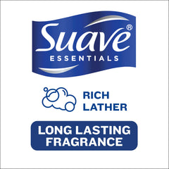 Suave set packaging 22.5 oz highlights home use and family size