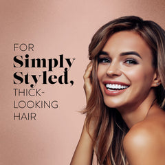 Thickening Cream on wet hair ready to style for lift and body