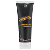 Suavecito Beard Butter Original Scent in open jar showing rich hydration for daily beard care.