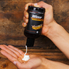 Suavecito Beard Conditioner bottle softens skin and hair with nourishment.