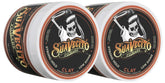 Suavecito Firme Clay 2Pack front view showing matte finish and packaging