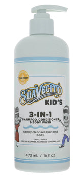 Suavecito Kid 3-in-1 Milk Honey bottle shows gentle cleansing for daily bath time.