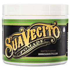 Suavecito Pomade Matte bottle with shine-free finish for easy styling