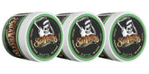 Suavecito Pomade Matte 3-pack bottles show matte hold for versatile styles.