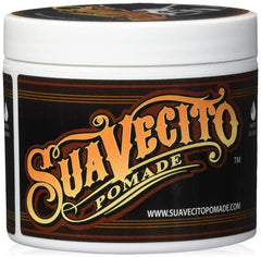 Suavecito Original Hold pomade 5oz jar close-up showing flexible hold for all-day styling.