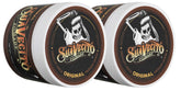 Suavecito Pomade Original jar shows easy-to-apply, medium-hold formula for all-day style.