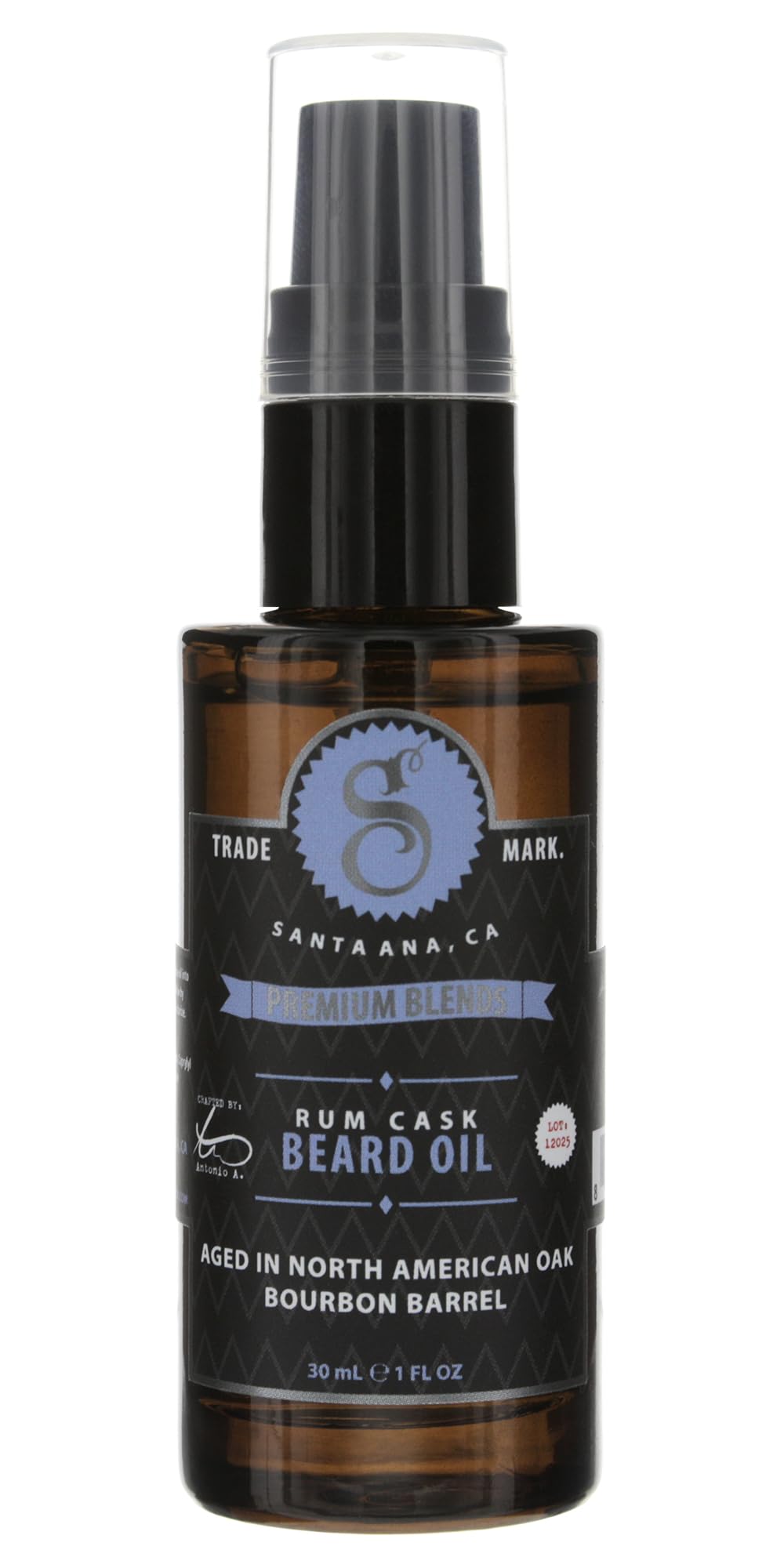 Suavecito Premium Blends beard-oil-pump-application enables clean, mess-free grooming.