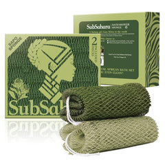 SubSahara authentic african net sponge knot-pattern delivers gentle exfoliation in the shower.
