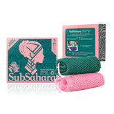 SubSahara Authentic African Net Sponge knots close-up for gentle exfoliation during showers