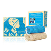 SubSahara authentic african net sponge knots closeup highlighting gentle exfoliation and durability