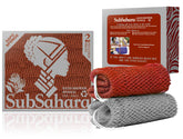 SubSahara knotted-pattern net sponge closeup for gentle exfoliation