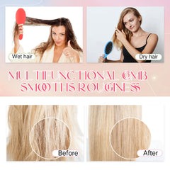 Suclain wet hair brush color variety supports personalized styling options.