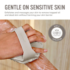 Sud Scrub in shower use with water rinse delivering effective cleansing
