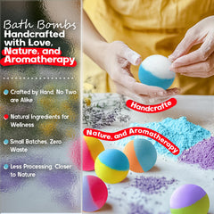 SudsyRoar lavender bath bomb fizz for calming soak