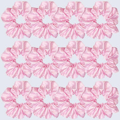 Sufermoe 12-pack satin scrunchie light pink for outfits