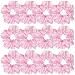 Sufermoe satin silk hair scrunchie close-up showing soft texture for gentle styling