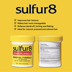 Sulfur8 medicated original formula 2 oz jar ready for travel and daily touch-ups.