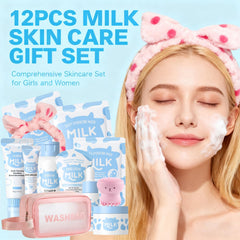 Sulily Milk Skin Care Set toner; balances pores for refreshed skin