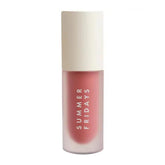 Summer Fridays Dream Lip Oil tinted-application closeup shows deep hydration