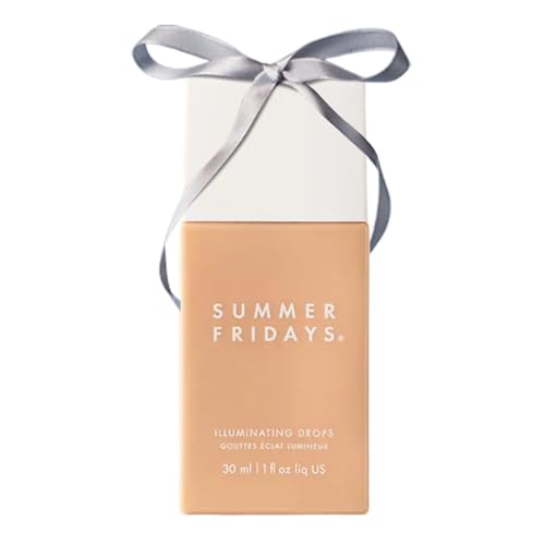 Summer Fridays Illuminating Drops bottle close-up showing dewy hydration