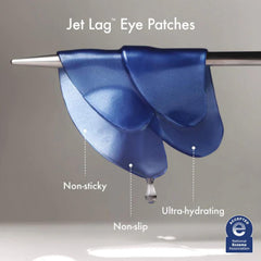 Summer Fridays Jet Lag under-eye application on skin demonstrates soothing, cooling effect.