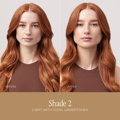 Summer Fridays Sheer Skin Tint application stroke demonstrating sheer-to-light coverage.