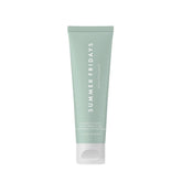 Summer Fridays Super Amino Gel Cleanser bottle close-up showing gentle nourishment for all skin types.