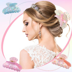 Suncalla DIY hair clips kit decorations and bows arranged for personalized looks.