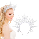 Suncalla snowflake crystal headband sparkling for party wear
