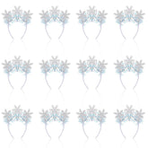 Suncalla snowflakes headband set offers festive sparkle for holiday photos.
