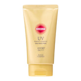 Suncut KOSE Perfect UV Essence unscented bottle closeup for fragrance-free protection