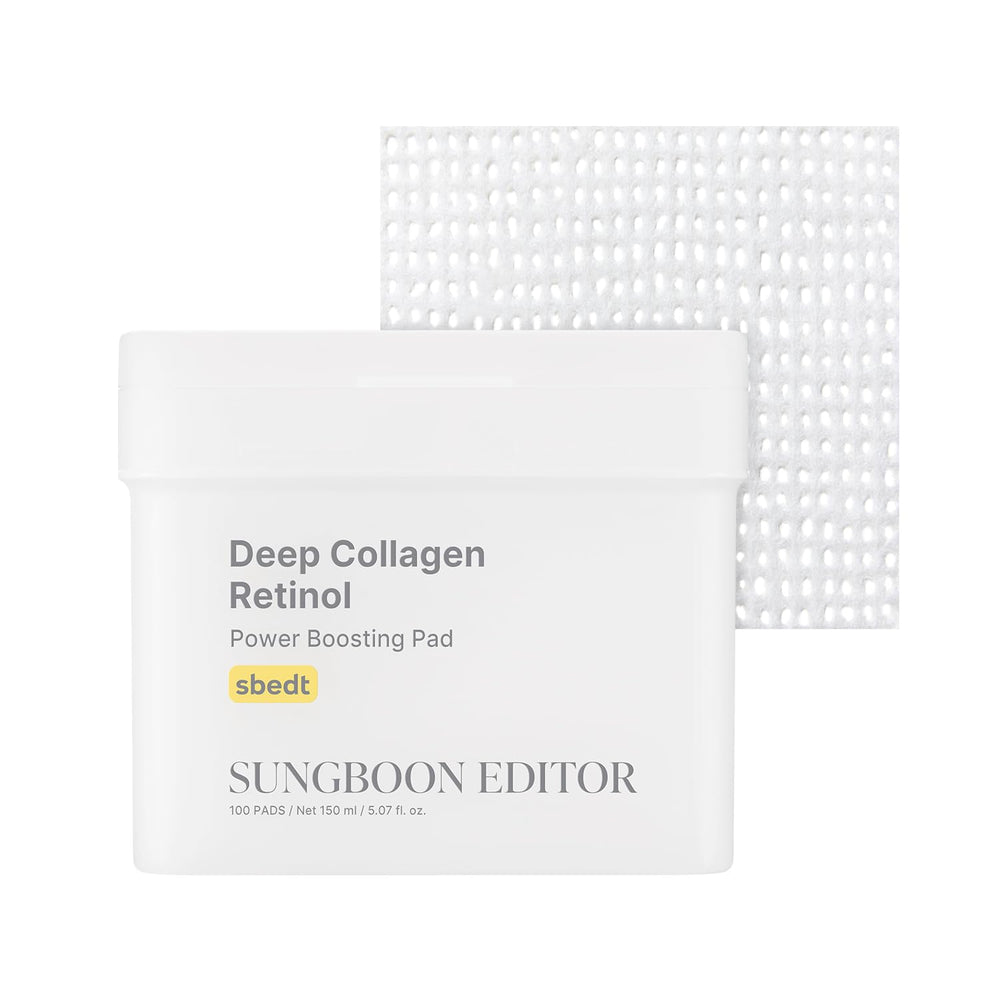 SUNGBOON EDITOR Deep Collagen Retinol Pad closeup shows firming potential