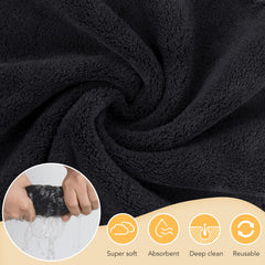 SUNLAND microfiber cloth shown with warm water for simple cleansing routines.