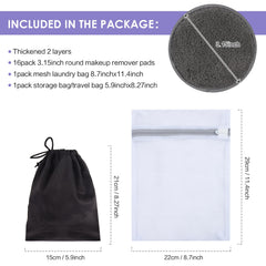 Sunland round pads with glove design shown for easy makeup removal.