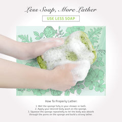 Sunlite Spongentle bendable shape conforms to curves for deep cleansing