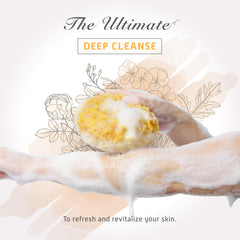 Sunlite Spongentle lather-demo shows rich lather with less soap.