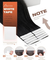 Sunny Hair strong invisible adhesive tape provides secure hold with discreet wear.