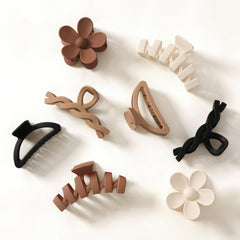 Sunolga 8pcs hair clips with flower-style design offer secure hold for all-day styling.