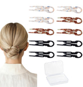 Sunolga small French hair pin curved head fit provides discreet all-day hold under hair