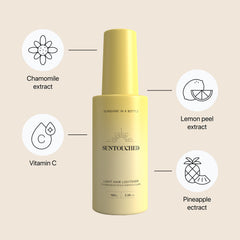 Suntouched Beach Blonde Hair Lightener in sunlight demonstrates gradual lightening activation