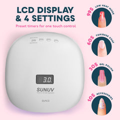 SUNUV SUN4 Top view reveals wide curing area for even results.