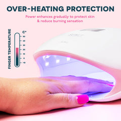SUNUV SUN4S pink timer buttons detail for multiple gel-drying options