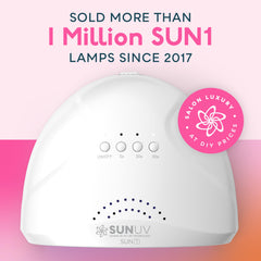 SUNUV UV LED nail lamp interior showing 30 LED beads for consistent curing.