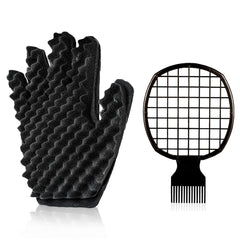 Supaze curling sponge glove palm-fit for easy, defined curls