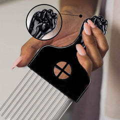 Supaze hair pick used for beard grooming and shaping facial hair